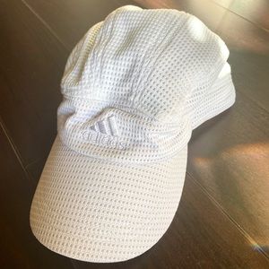 White Adidas Mesh Hat